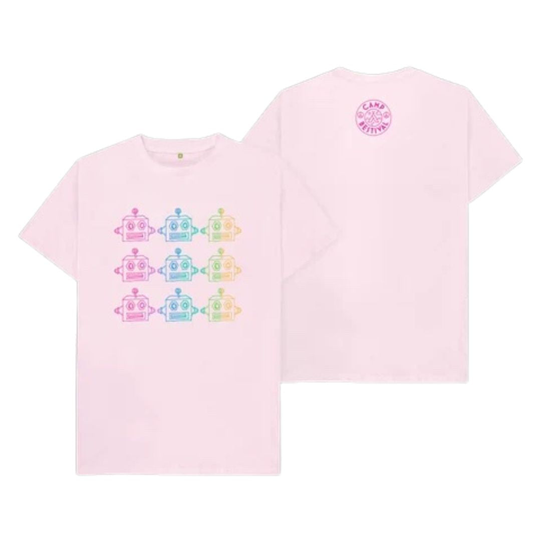 Camp Bestival Pink Lovebot T-Shirt